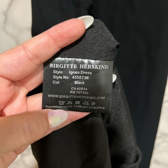 BIRGITTE HERSKIND Ignes Cutout Long Sleeve Sheath Dress In Black - Picture 9 of 11